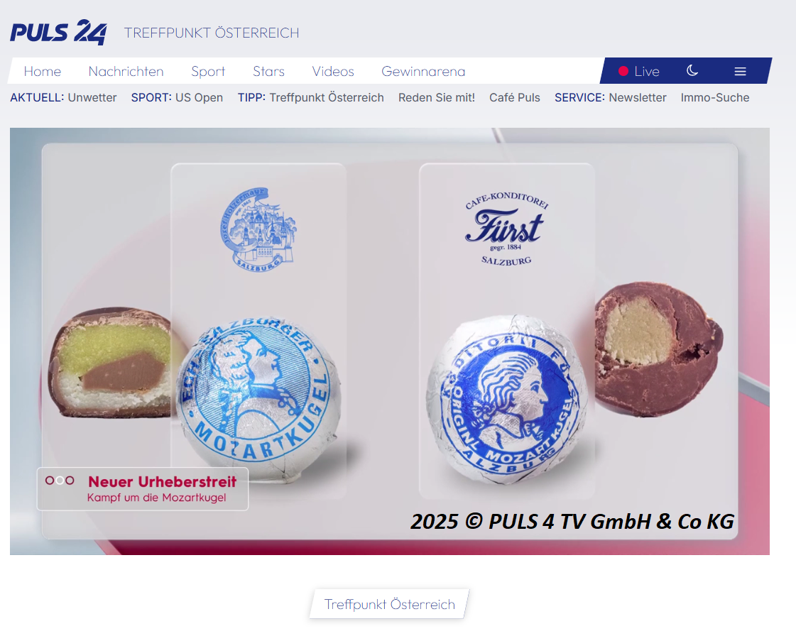 Who was the first producer of the Mozartkugel?